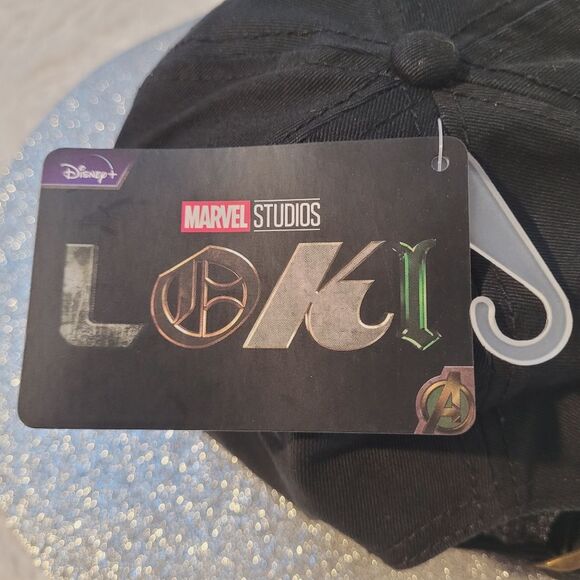 Marvel Dad Cap President Loki Adjustable Strapback Embroidered Patch OSFM New - Picture 11 of 12